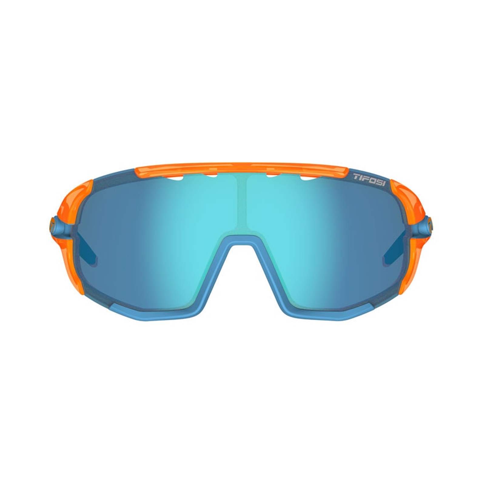 LENTE TIFOSI SLEDGE, CRYSTAL ORANGE CLARION BLUE/AC RED/CLEAR