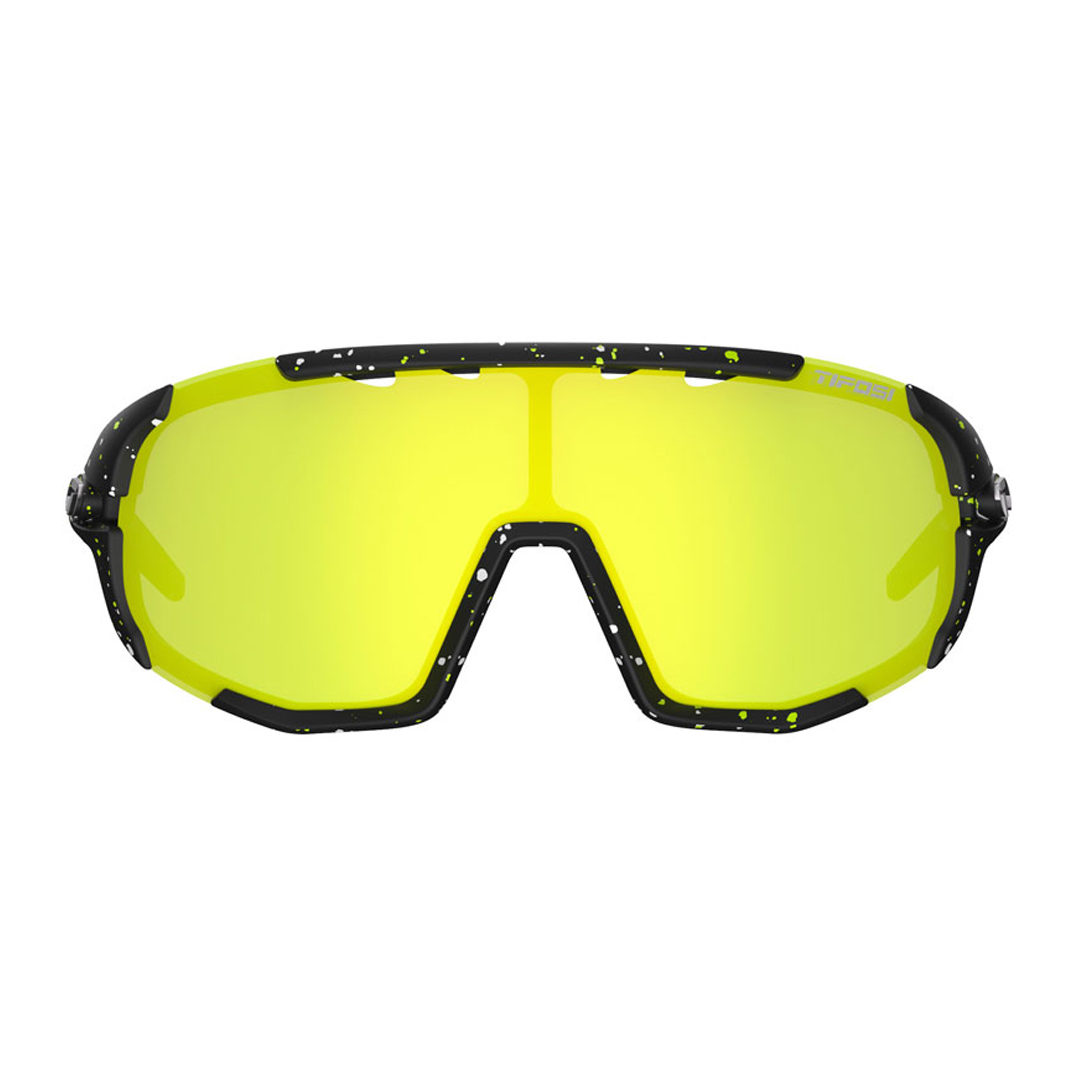LENTE CICLISMO TIFOSI SLEDGE COSMIC BLACK CLARION YELLOW/AC RED/CLEAR