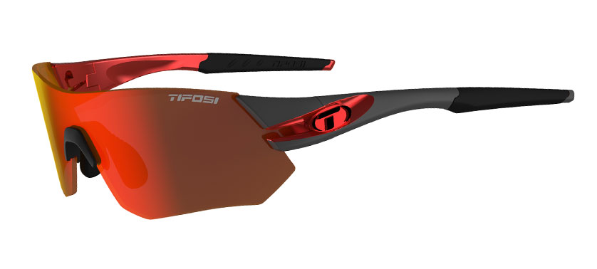 LENTE TIFOSI TSALI, GUNMETAL/RED CLARION RED/AC RED/CLEAR